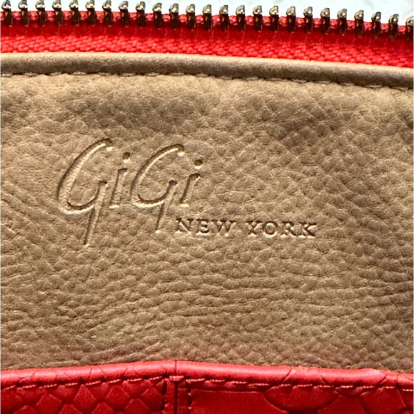 Gigi New York Python Embossed Leather Zip Clutch - Picture 7 of 10